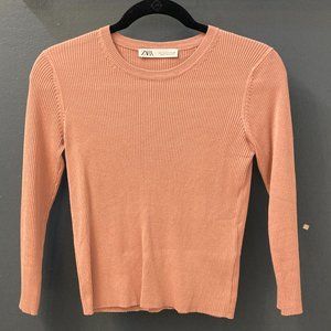 Zara knitted long sleeve top